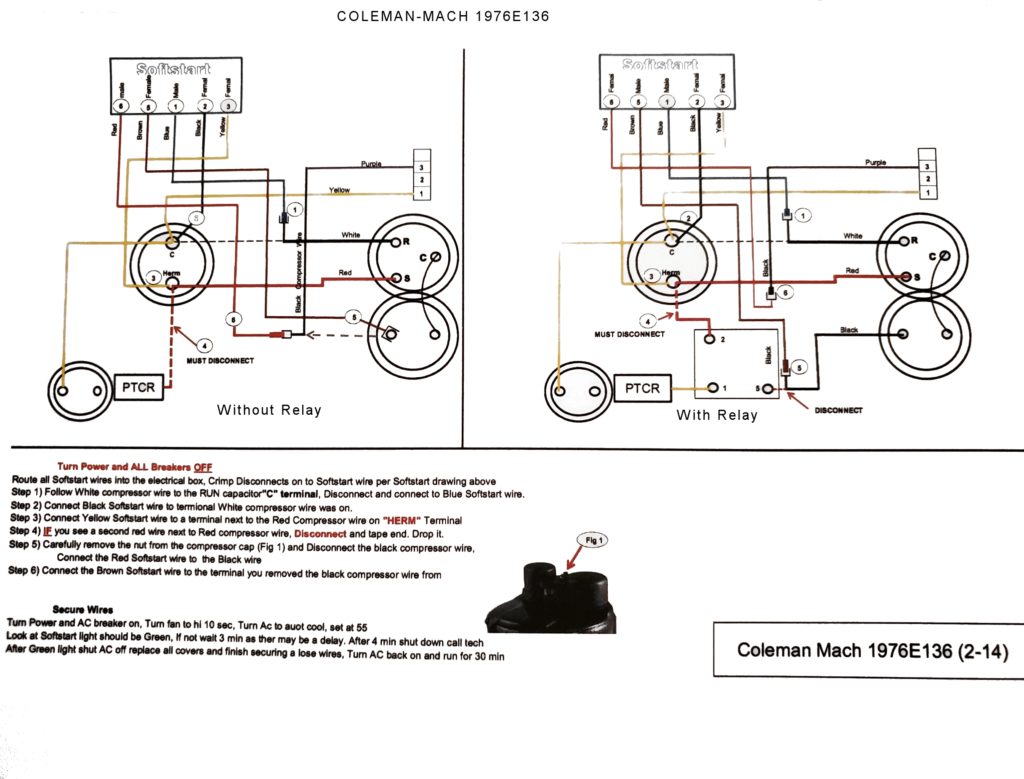 coleman mach control box wiring diagram
